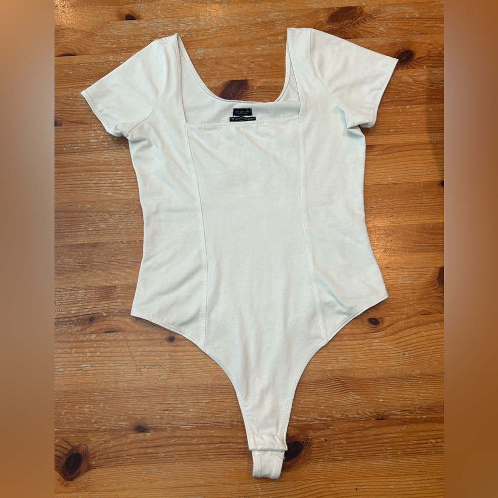 Urban Outfitters white square neck bodysuit